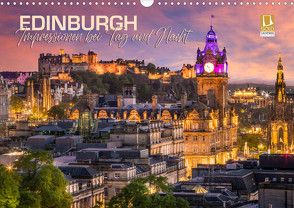 EDINBURGH Impressionen bei Tag und Nacht (Wandkalender 2024 DIN A3 quer), CALVENDO Monatskalender von Viola,  Melanie