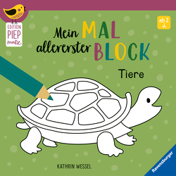 Edition Piepmatz: Mein allererster Malblock – Tiere von Wessel,  Kathrin