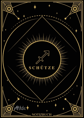 Edles Notizbuch Sternzeichen Schütze | Designed by Alfred Herler von Herler,  Alfred