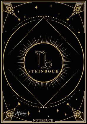 Edles Notizbuch Sternzeichen Steinbock | Designed by Alfred Herler von Herler,  Alfred