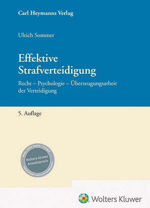 Effektive Strafverteidigung von Sommer,  Ulrich