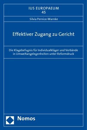 Effektiver Zugang zu Gericht von Pernice-Warnke,  Silvia