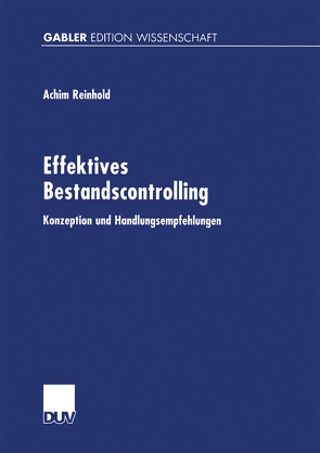 Effektives Bestandscontrolling von Reinhold,  Achim