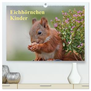 Eichhörnchen Kinder (hochwertiger Premium Wandkalender 2024 DIN A2 quer), Kunstdruck in Hochglanz von Meier,  Tine