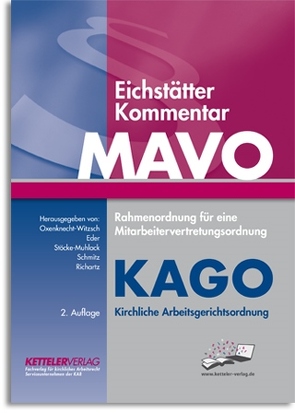 Eichstätter Kommentar MAVO & KAGO – Online-Zugang von Eder,  Joachim, Oxenknecht-Witzsch,  Renate, Richartz,  Ulrich, Stöcke-Muhlack,  Roswitha