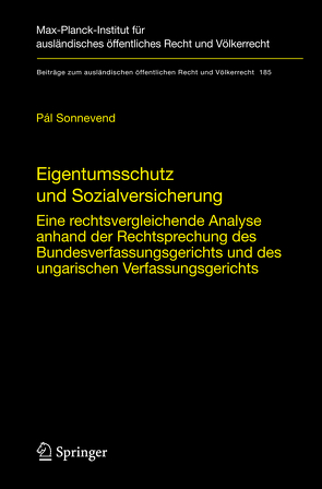 Eigentumsschutz und Sozialversicherung von Sonnevend,  Pál