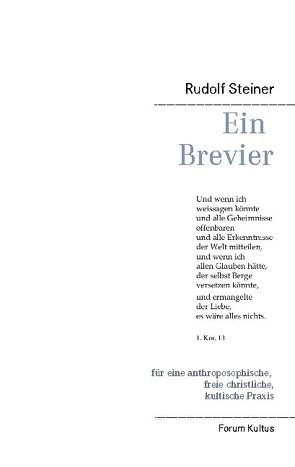 Ein Brevier von Lambertz,  Volker David, Steiner,  Rudolf