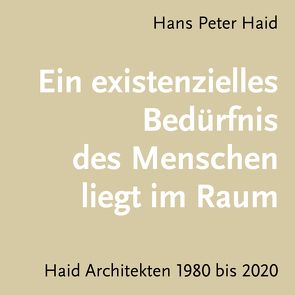Ein existenzielles Bedüfnis des Menschen liegt im Raum von Haid,  Hans Peter