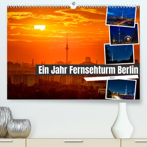 Ein Jahr Fernsehturm Berlin (Premium, hochwertiger DIN A2 Wandkalender 2023, Kunstdruck in Hochglanz) von Hartung,  Salke