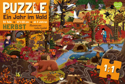 Ein Jahr im Wald – Herbst – Puzzle von Dziubak,  Emilia