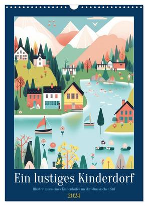 Ein lustiges Kinderdorf (Wandkalender 2024 DIN A3 hoch), CALVENDO Monatskalender von Gierok-Latniak,  Steffen