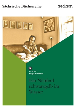 Ein Nilpferd schwarzgelb im Wasser von Hikner,  Siegpurt