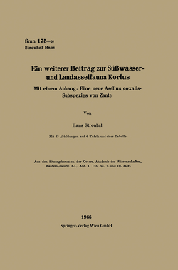 Ein weiterer Beitrag zur Süßwasser- und Landasselfauna Korfus von Strouhal,  Hans