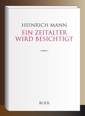 Ein Zeitalter wird besichtigt von Mann,  Heinrich