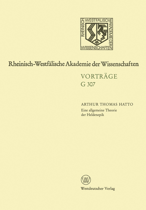 Eine allgemeine Theorie der Heldenepik von Hatto,  Arthur T.