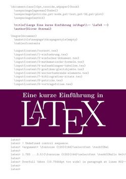 Eine kurze Einführung in LaTeX von Sternal,  Oliver