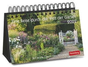 Eine Reise durch die Welt der Gärten Kalender 2022 von Durdel-Hoffmann,  Sabine, Harenberg