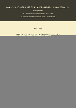 Eine vereinfachte Qualitätskontrolle für die Streichgarnspinnerei von Wegener,  Walther