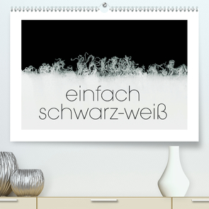 einfach schwarz-weiß (Premium, hochwertiger DIN A2 Wandkalender 2021, Kunstdruck in Hochglanz) von N.,  N.