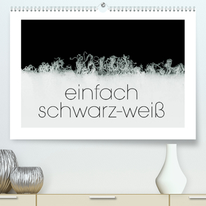 einfach schwarz-weiß (Premium, hochwertiger DIN A2 Wandkalender 2023, Kunstdruck in Hochglanz) von N.,  N.