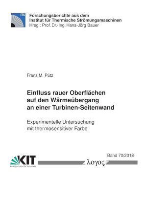 Einfluss rauer Oberflächen auf den Wärmeübergang an einer Turbinen-Seitenwand — experimentelle Untersuchung mit thermosensitiver Farbe von Pütz,  Franz M.