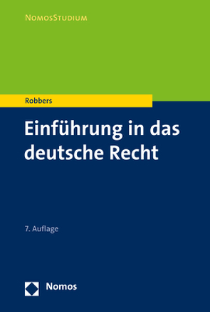 Einführung in das deutsche Recht von Robbers,  Gerhard