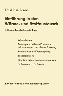 Einführung in den Wärme- und Stoffaustausch von Eckert,  Ernst R.G.