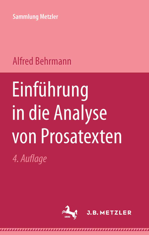 Einführung in die Analyse von Prosatexten von Behrmann,  Alfred