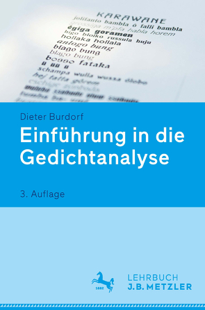 Einführung in die Gedichtanalyse von Burdorf,  Dieter