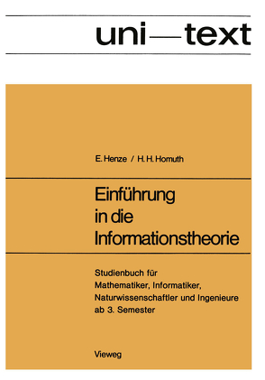 Einführung in die Informationstheorie von Henze,  Ernst