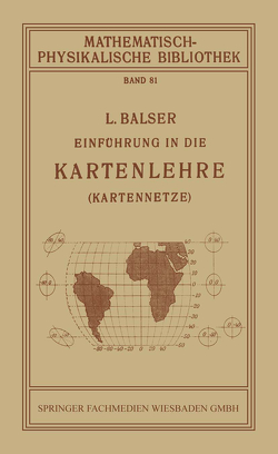 Einführung in die Kartenlehre von Balser,  L.