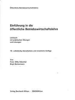 Einführung in die öffentliche Betriebswirtschaftslehre von Beckermann,  Birgit, Odenthal,  Franz Willy