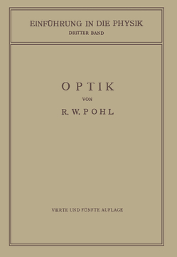 Einführung in die Optik von Pohl,  Robert Wichard