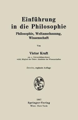 Einführung in die Philosophie von Kraft,  Victor