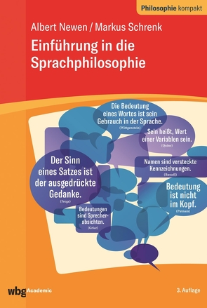 Einführung in die Sprachphilosophie von Newen,  Albert, Schrenk,  Markus