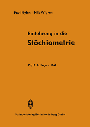 Einführung in die Stöchiometrie von Nylen,  Paul, Wigren,  Nils