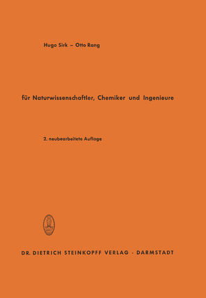 Einführung in die Vektorrechnung von Sirk,  Hugo