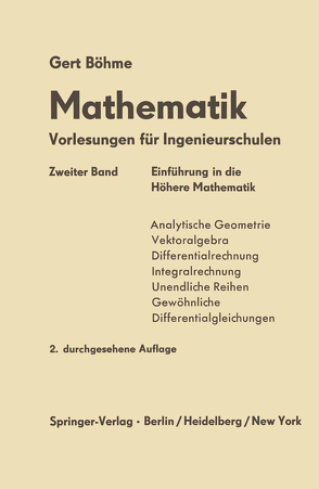 Einfürung in die Höhere Mathematik von Böhme,  Gert