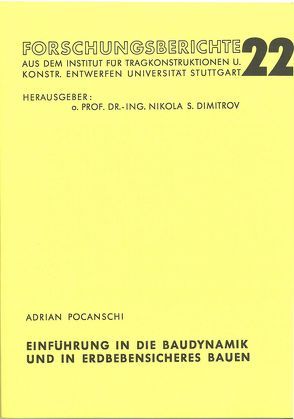 Einführung in die Baudynamik und in erdbebensicheres Bauen von Pocanschi,  Adrian