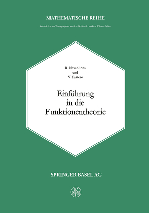 Einführung in die Funktionentheorie von Nevanlinna,  R.