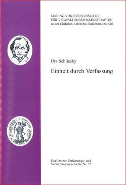 Einheit durch Verfassung von Schliesky,  Utz