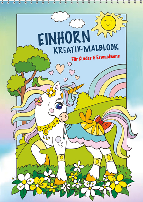 Einhorn Kreativ-Malblock von Carl Gerber Verlag