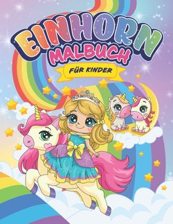 Einhorn-Malbuch für Kinder ab 3 Jahren