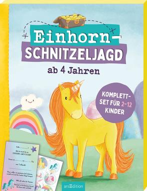 Einhorn-Schnitzeljagd ab 4 Jahren von Kraus,  Marlit, Lang,  Hannah