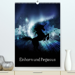 Einhorn und Pegasus (Premium, hochwertiger DIN A2 Wandkalender 2021, Kunstdruck in Hochglanz) von Gatterwe,  Simone