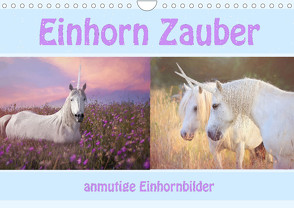 Einhorn Zauber – anmutige Einhornbilder (Wandkalender 2023 DIN A4 quer) von Brunner-Klaus,  Liselotte