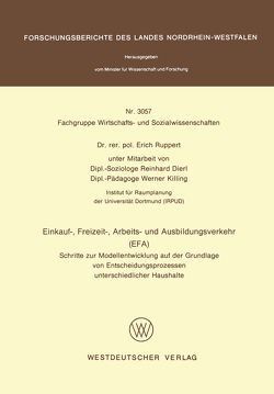 Einkauf-, Freizeit-, Arbeits- und Ausbildungsverkehr (EFA) von Ruppert,  Erich