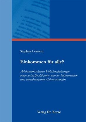 Einkommen für alle? von Convent,  Stephan