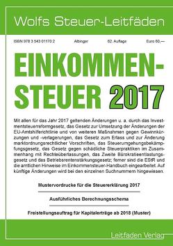 Einkommensteuer für 2017 von Albinger,  Bert