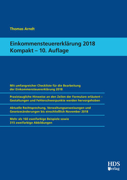 Einkommensteuererklärung 2018 Kompakt von Arndt,  Thomas